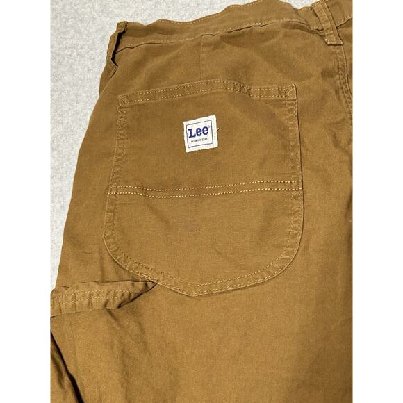 Lee Work wear Jeans Mens W36 L32 Carpenter Pants Brown Relaxed Straight Leg - Picture 15 of 16
